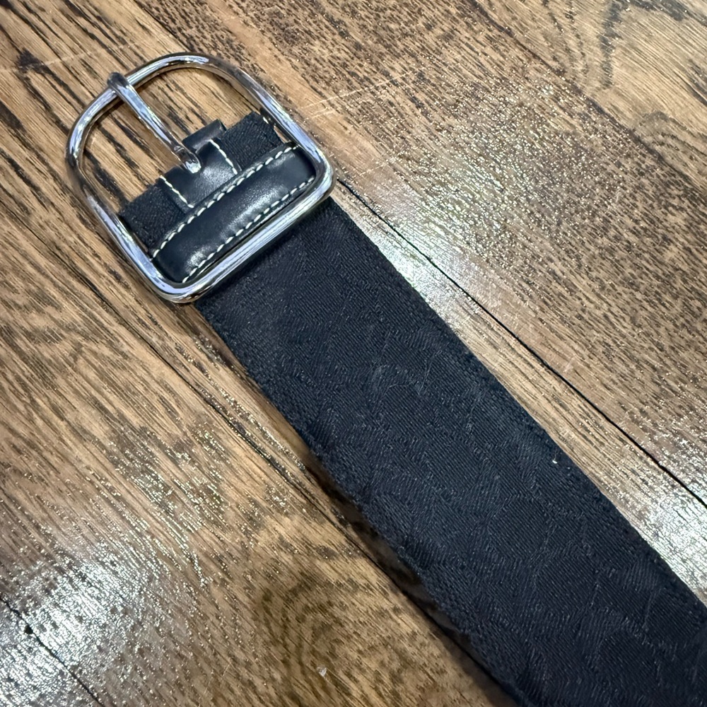 Vintage Early 2000s Black Coach Belt